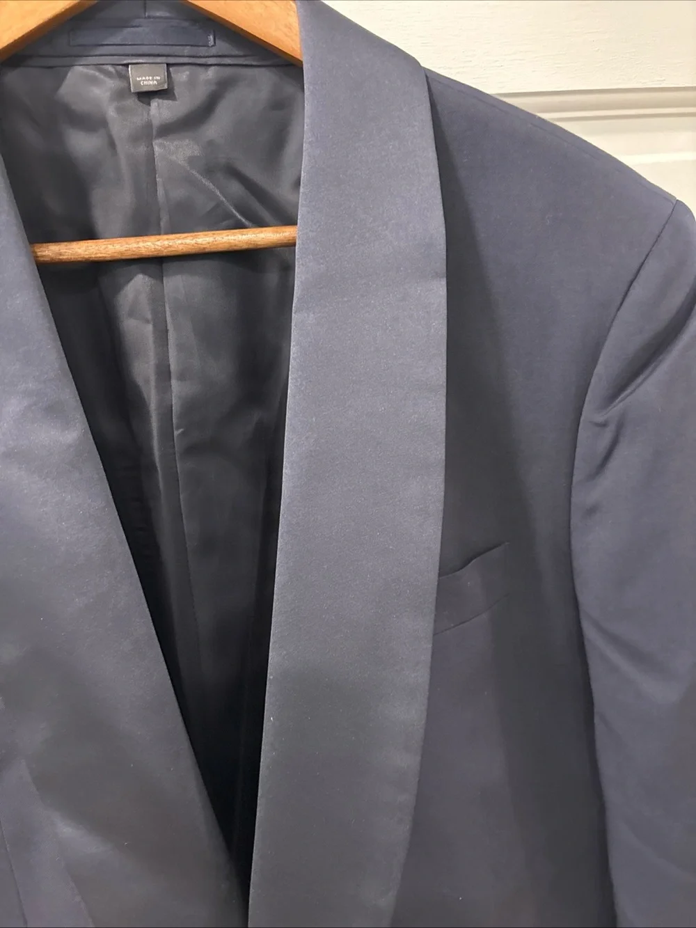 J.Crew Men’s Ludlow Slim Fit Shawl-Collar Tuxedo Jacket Italian Wool 40R Navy